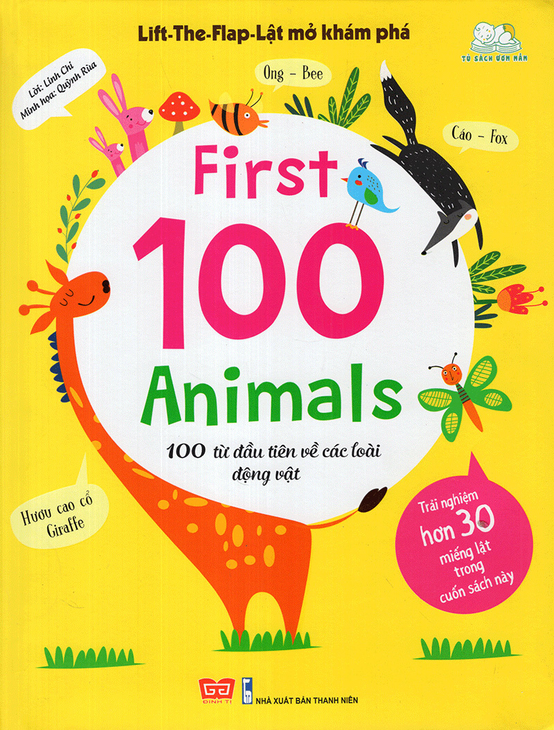 100 từ đầu tiên về các loài động vật - sách lật mở (2018) - Ảnh 3