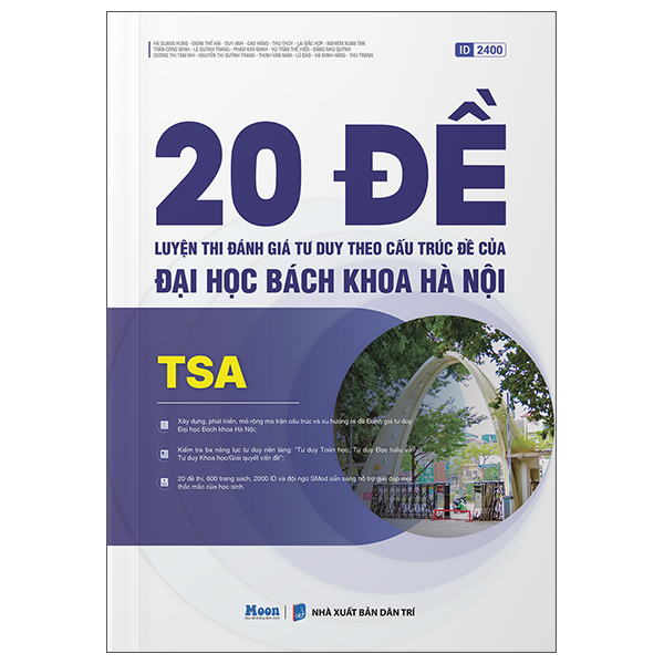 20 De Luyen Thi Danh Gia Tu Duy Theo Cau Truc De Cua Dai Hoc Bach Khoa Ha Noi - TSA