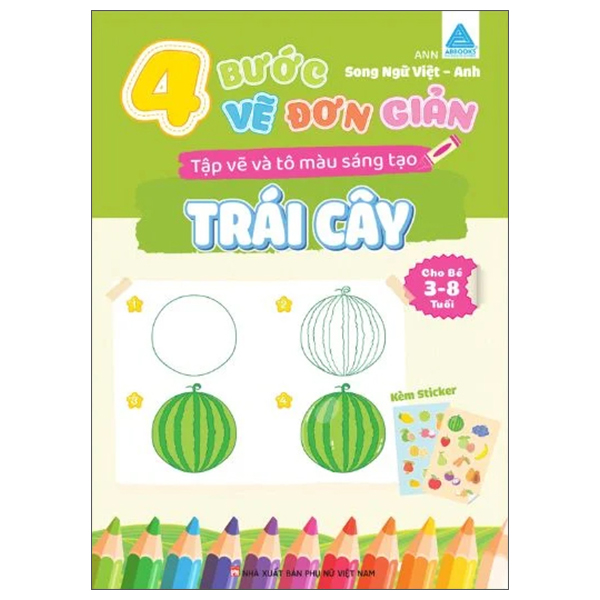 4 Bước Vẽ Đơn Giản - Tập Vẽ Và Tô Màu Sáng Tạo - Rau Củ - Ảnh 9