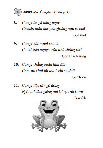 400 Câu Đố Luyện Trí Thông Minh (Tái Bản 2026) - Ảnh 7