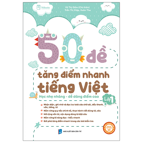 50 đề tăng điểm nhanh tiếng việt lớp 1