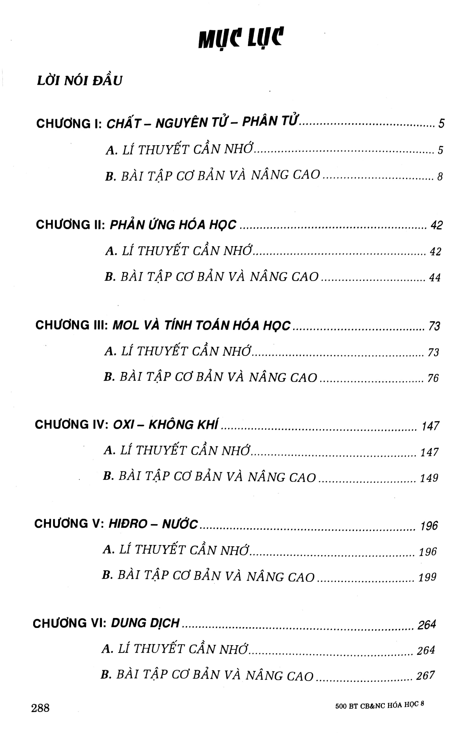 500 bài tập cơ bản và nâng cao hóa học 8 (biên soạn theo chương trình giáo dục phổ thông mới) (tái bản 2023) - Ảnh 3