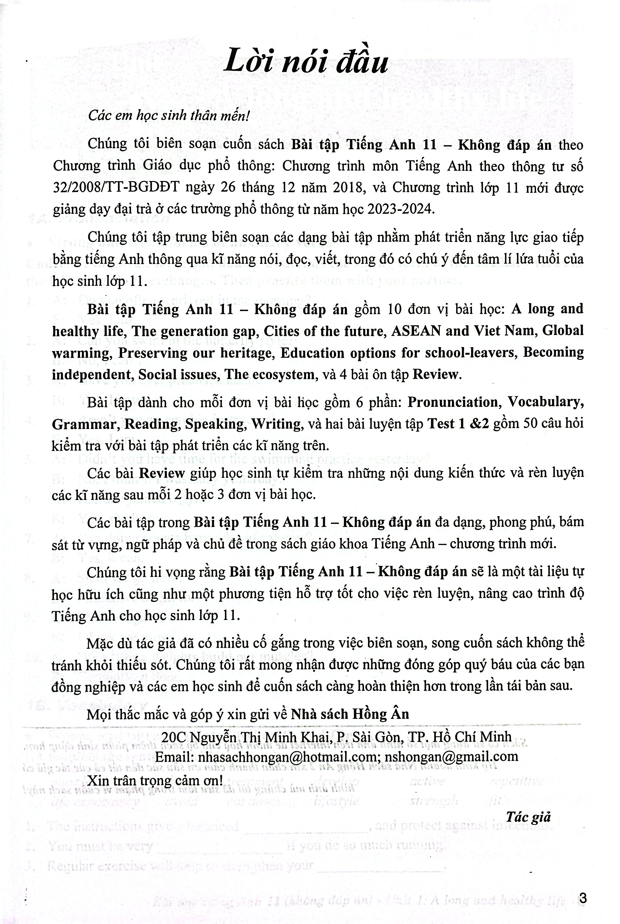 Bài Tập Tiếng Anh 11 (Không Đáp Án) (Global Success) - Ảnh 4