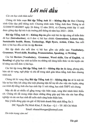 bài tập tiếng anh 11 - không đáp án (theo chương trình chân trời sáng tạo) - Ảnh 3