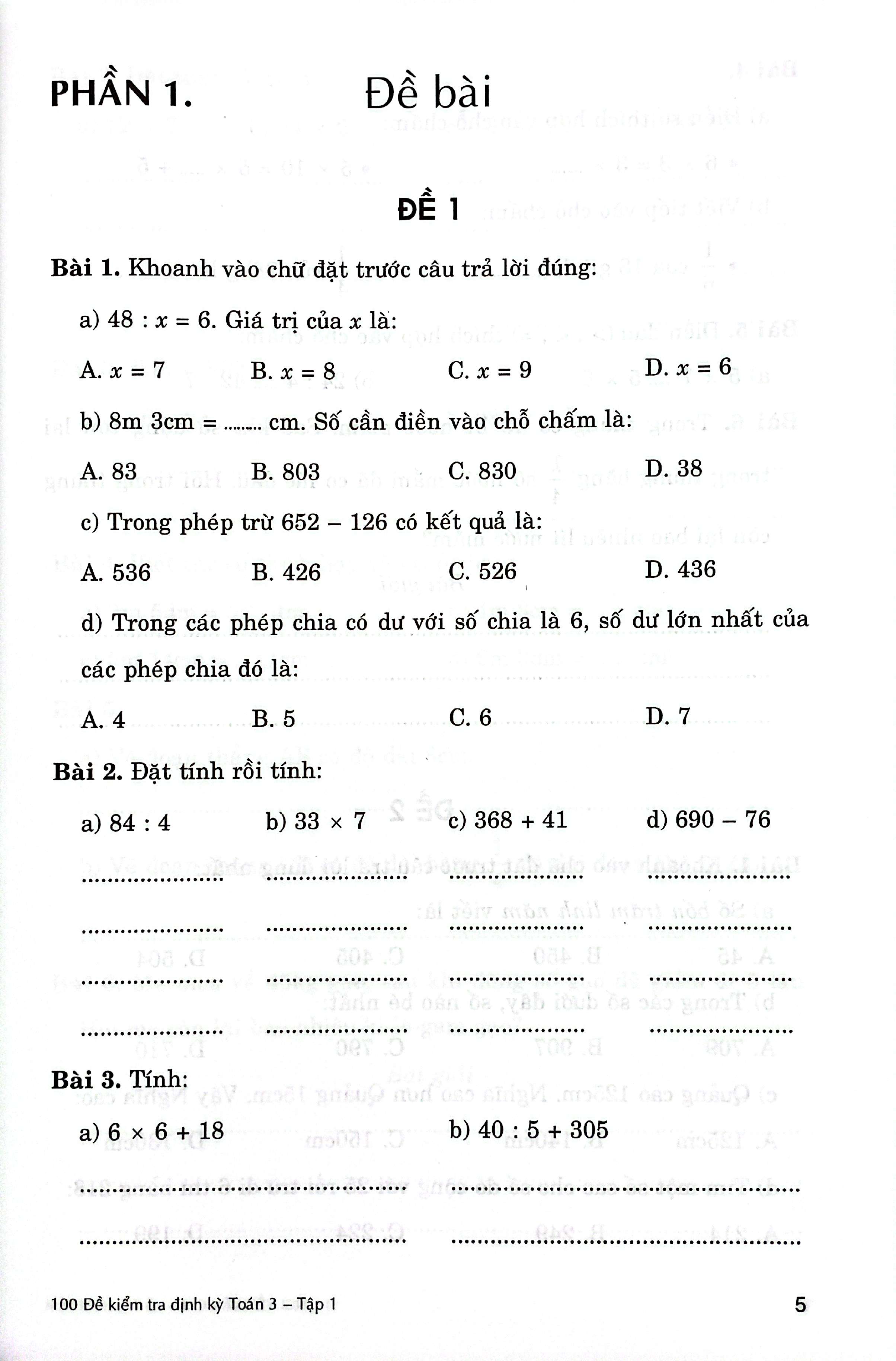 Bo
						
										
										100 De Kiem Tra Dinh Ky Toan 3 - Tap 1 (Co Dap An Va Loi Giai) - Ảnh 4