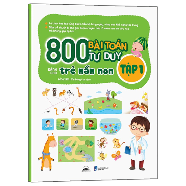 Bộ
						
										
										800 Bài Toán Tư Duy Dành Cho Trẻ Mầm Non - Tập 2 - Ảnh 2