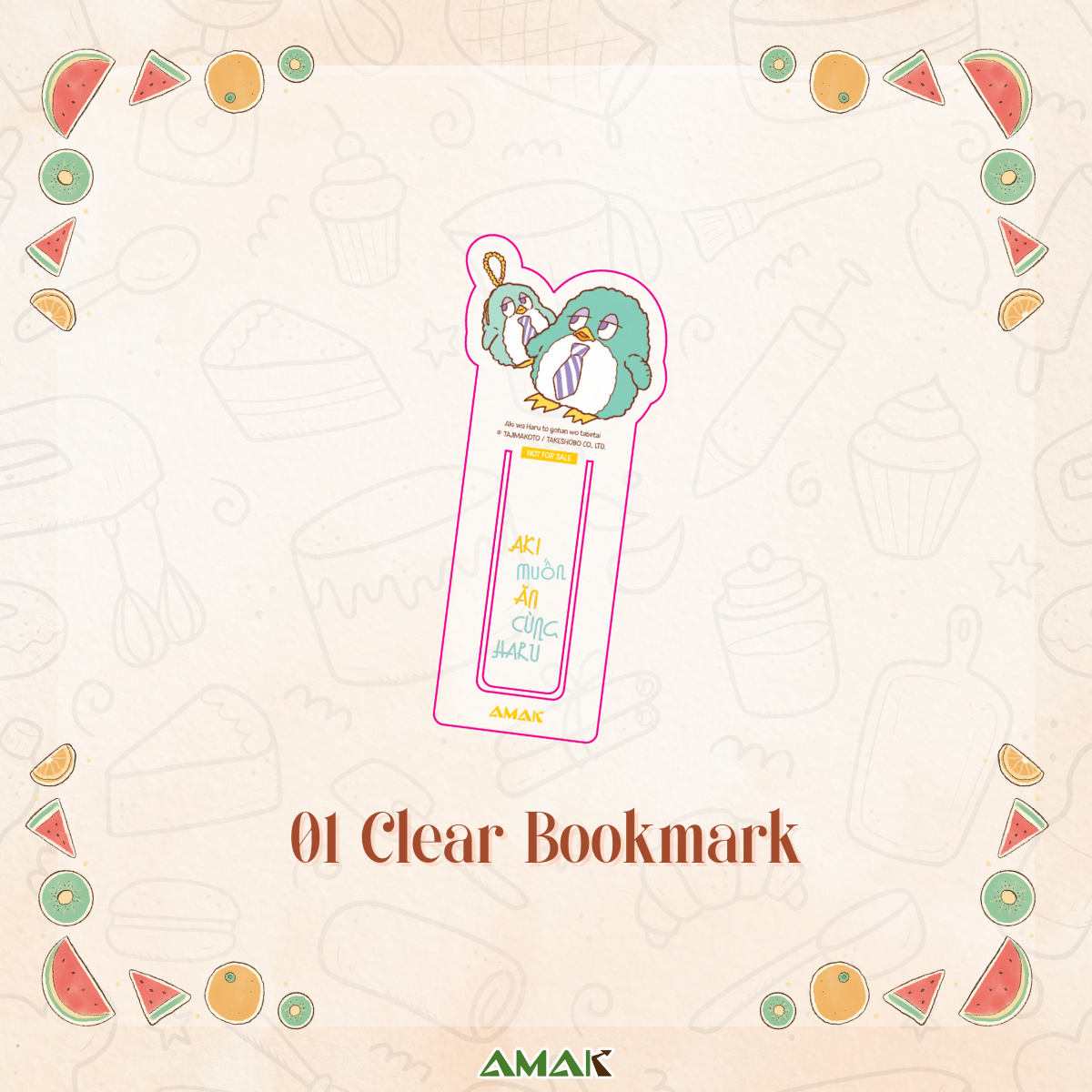 Bộ Aki Muốn Ăn Cùng Haru - Let's Eat Together, Aki And Haru - Tập 1 - Tặng Kèm Sticker + Clear Bookmark + Postcard Hai Mặt - Ảnh 4
