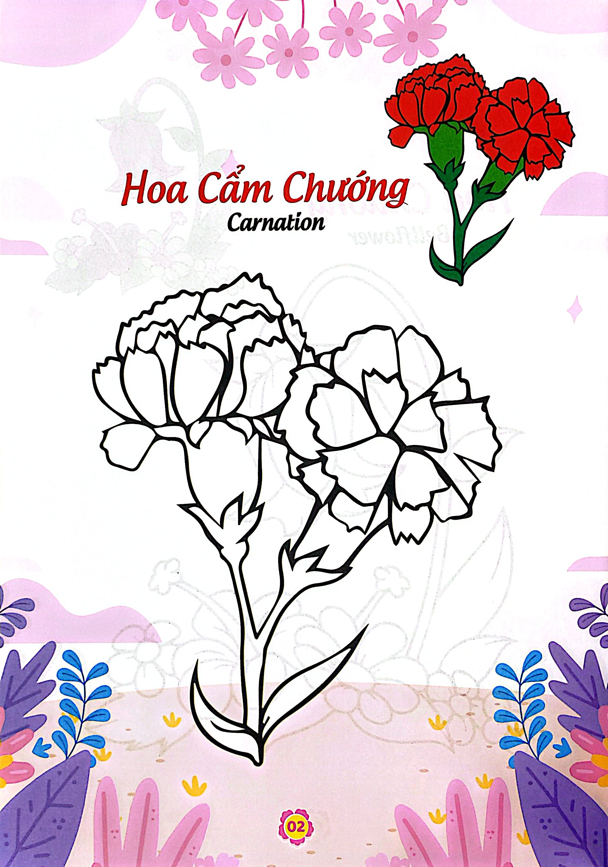 Bộ Bé Thỏa Sức Sáng Tạo Phát Triển IQ-EQ-CQ - Bé Tô Màu Và Học Tiếng Anh Theo Chủ Đề - Các Loài Hoa - Ảnh 4