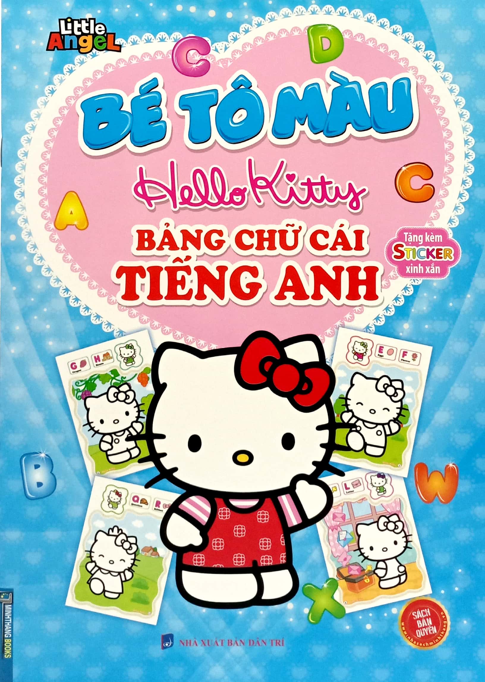Bộ Bé Tô Màu Hello Kitty - Bảng Chữ Cái Tiếng Anh - Ảnh 2