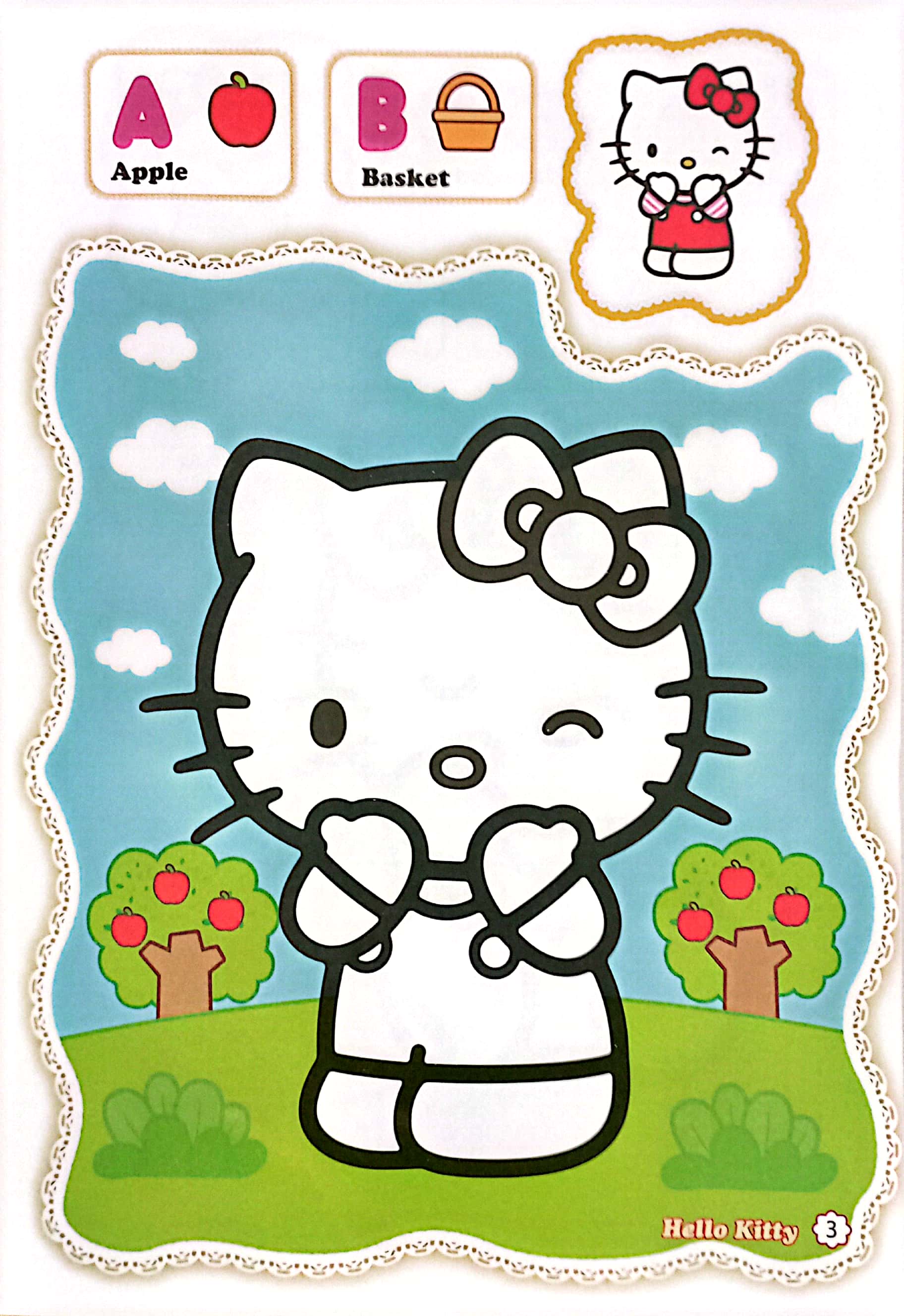 Bộ Bé Tô Màu Hello Kitty - Bảng Chữ Cái Tiếng Anh - Ảnh 3