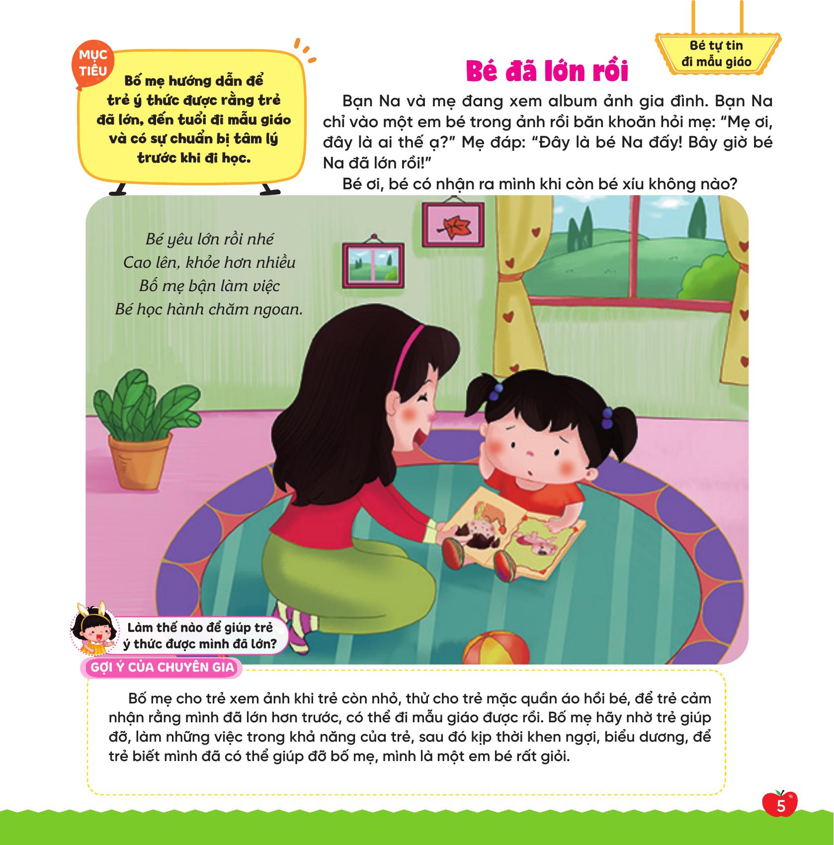 Bộ Bé Vào Mẫu Giáo - Những Kỹ Năng Nhỏ Cho Ngày Đến Lớp - Ảnh 5