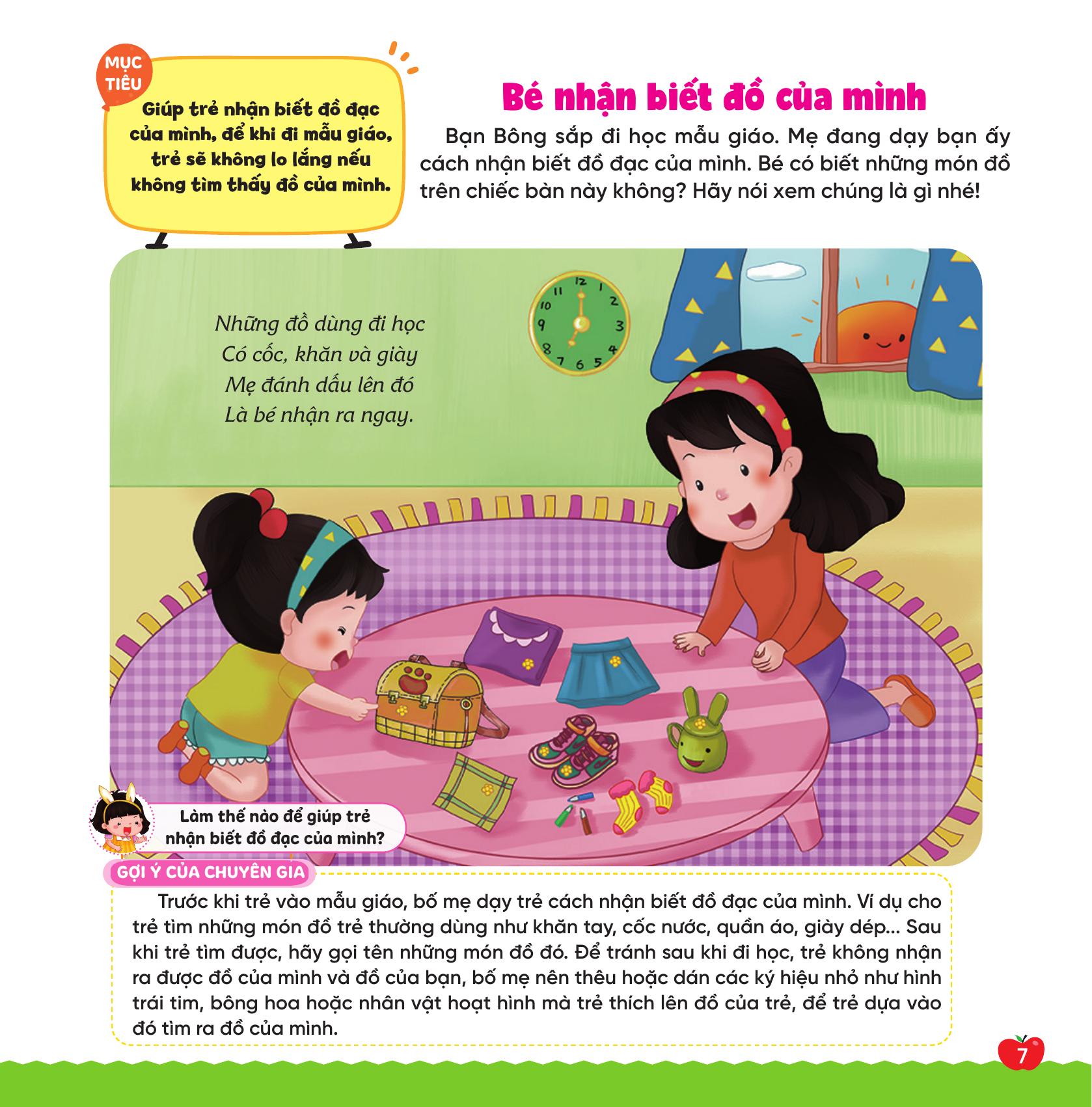 Bộ Bé Vào Mẫu Giáo - Những Kỹ Năng Nhỏ Cho Ngày Đến Lớp - Ảnh 7