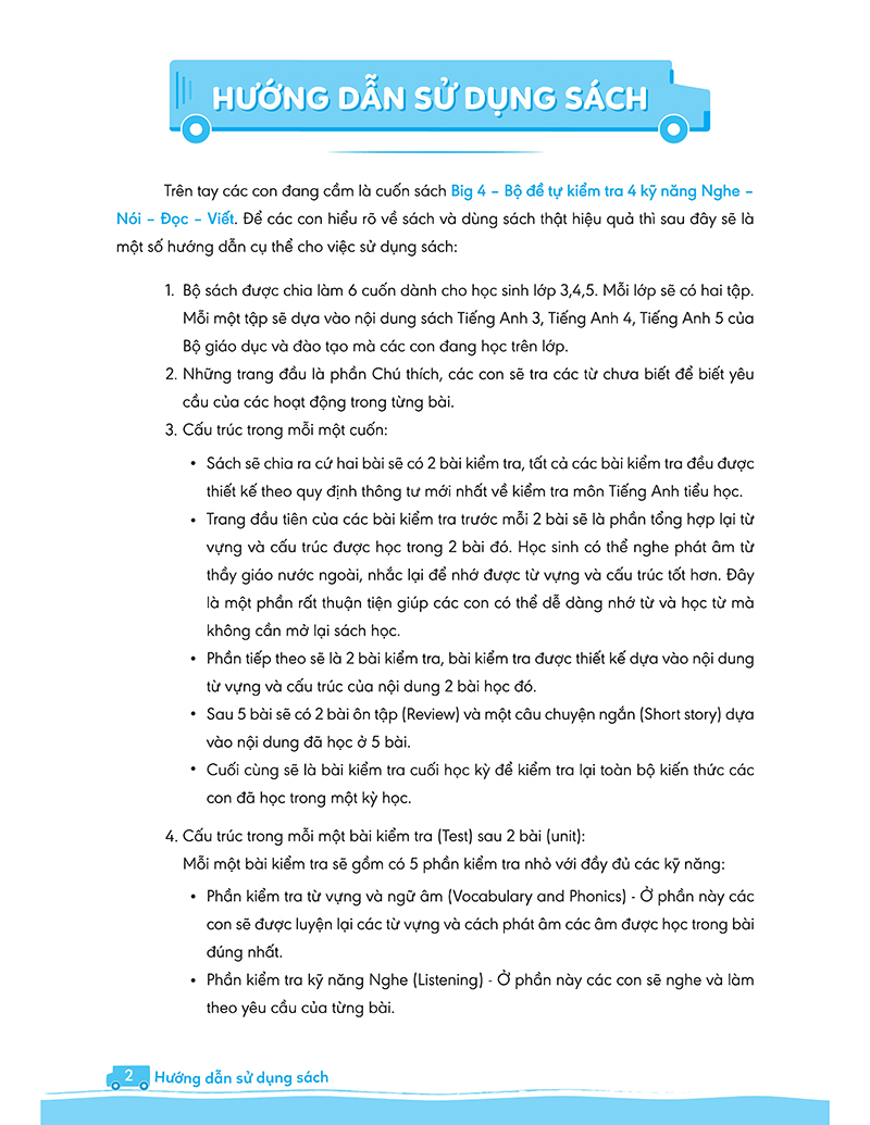 bộ big 4 - bộ đề tự kiểm tra 4 kỹ năng nghe - nói - đọc - viết (cơ bản và nâng cao) tiếng anh lớp 4 - tập 2 - Ảnh 4