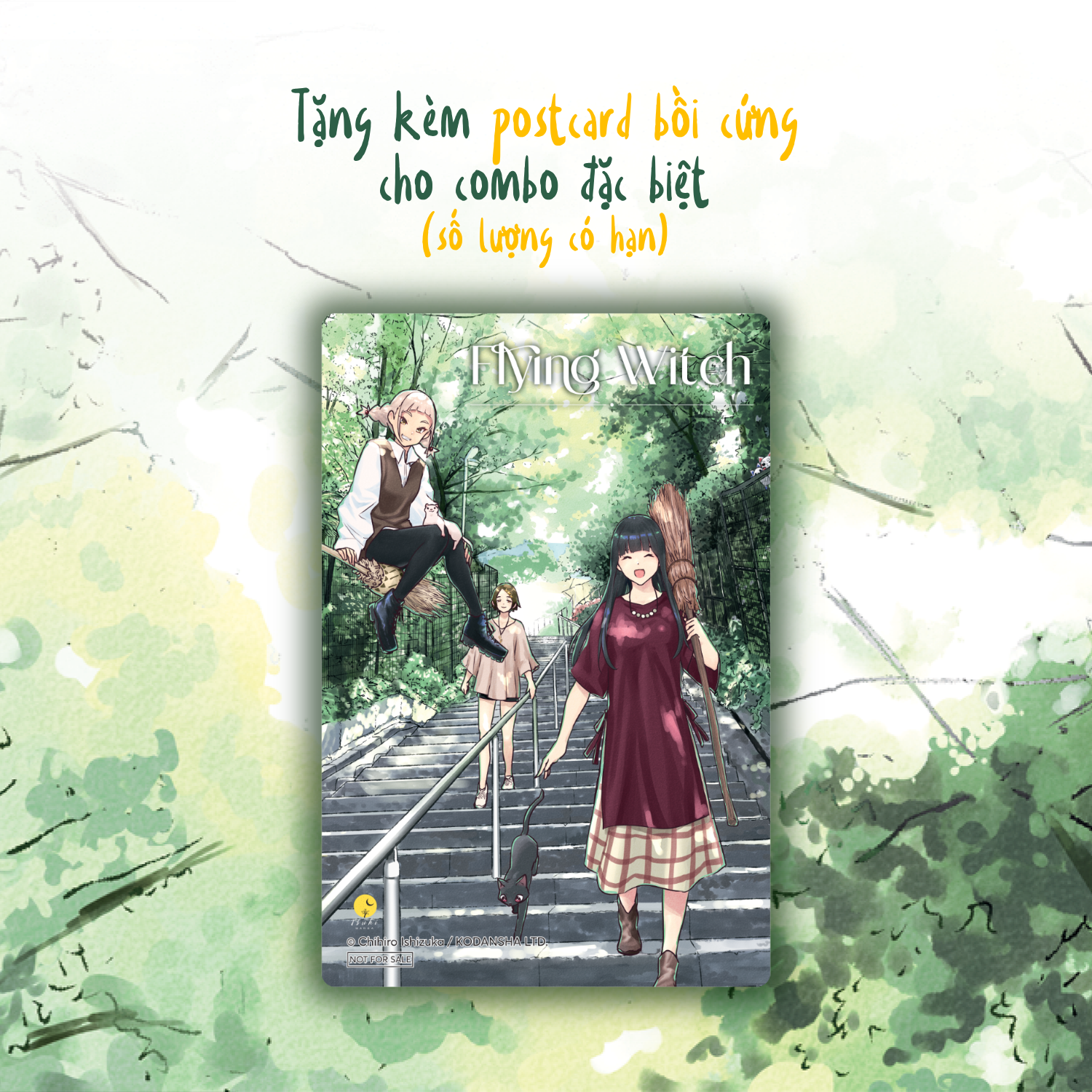 Bộ Bộ Manga - Flying Witch - Tập 10 + Tập 11 (Bộ 2 Tập) - Bản Đặc Biệt - Tặng Kèm Postcard Bồi Cứng - Ảnh 4