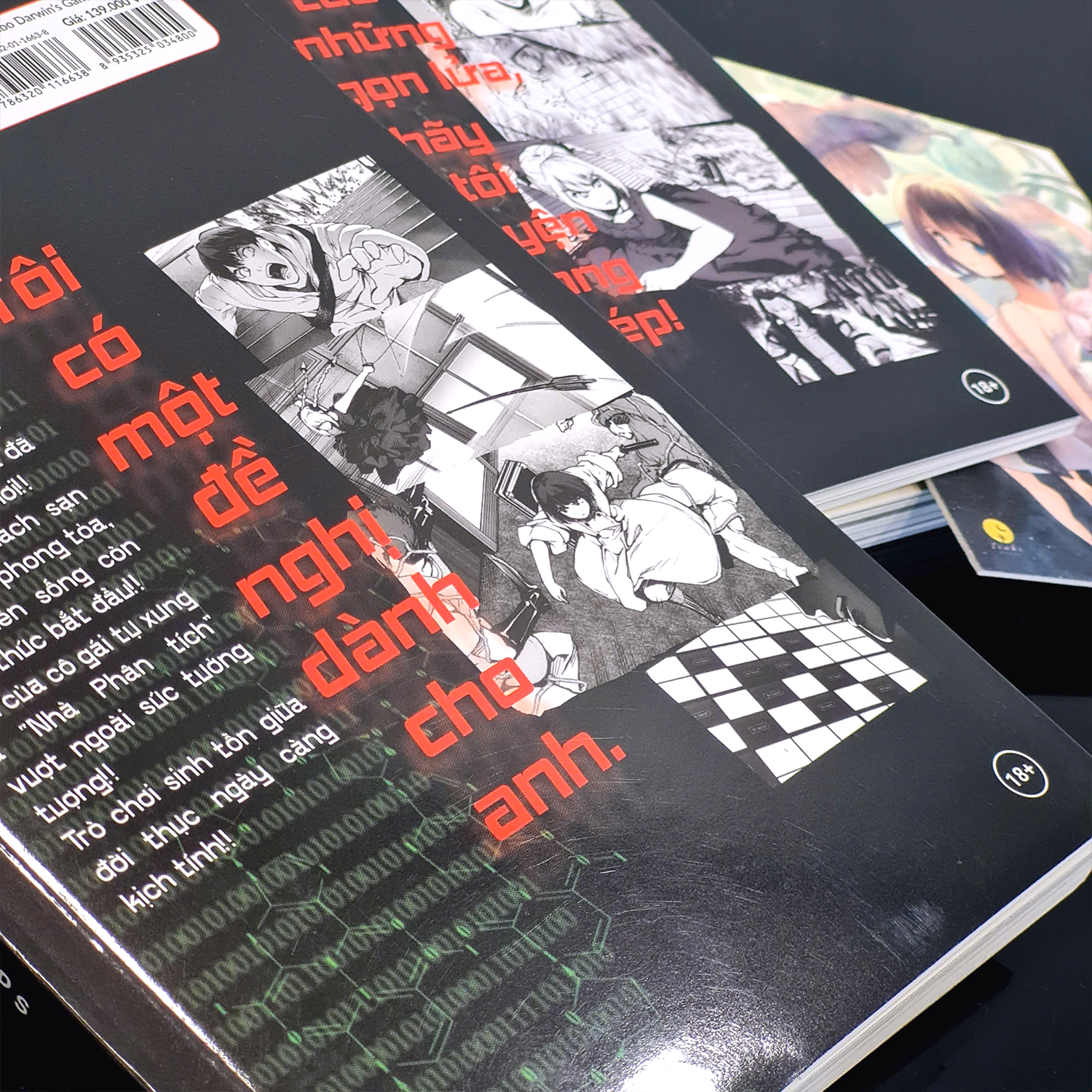 Bộ
						
										
										Bộ Manga - Trò Chơi Tiến Hóa - Darwin’s Game - Tập 3 + Tập 4 (Bộ 2 Tập) - Bản Đặc Biệt - Tặng Kèm Postcard Bồi Cứng Cán Kim Tuyến Lụa Tơ Tằm - Ảnh 9