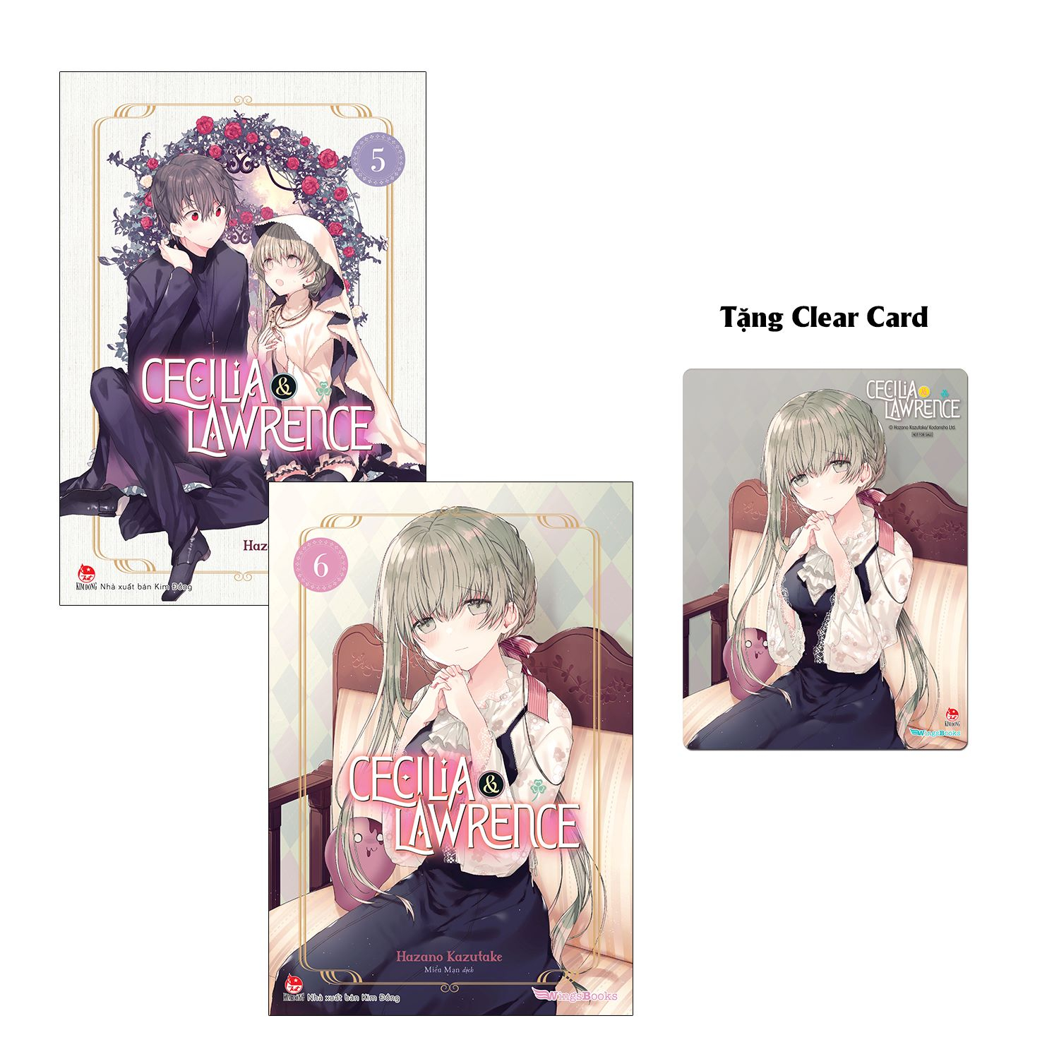 bộ bộ sách cecilia & lawrence - tập 5 + tập 6 (bộ 2 tập) - tặng kèm clear card - Ảnh 2