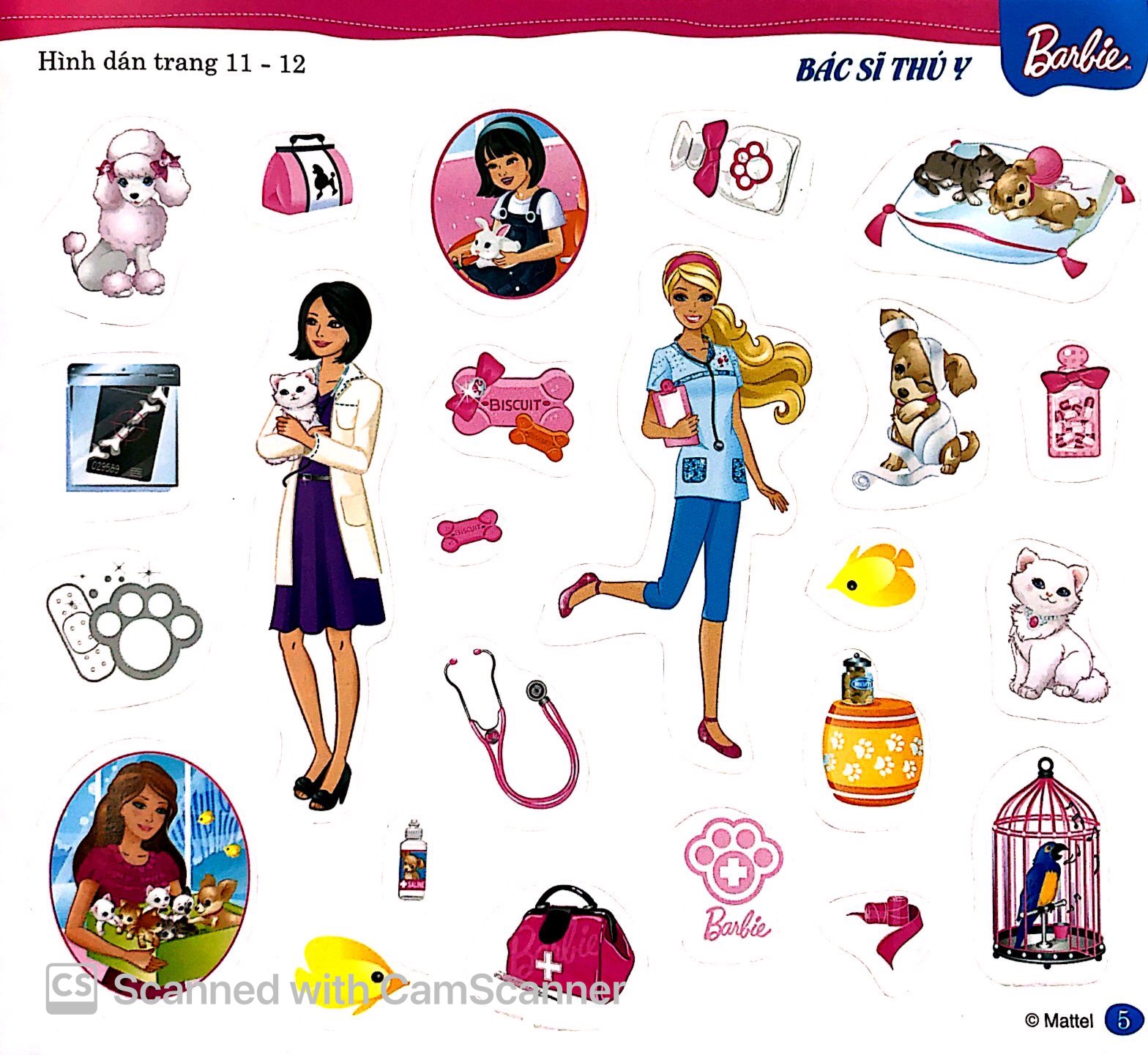 bộ bộ sách dán hình barbie - cuộc sống nhiều niềm vui (tập 2) - Ảnh 5