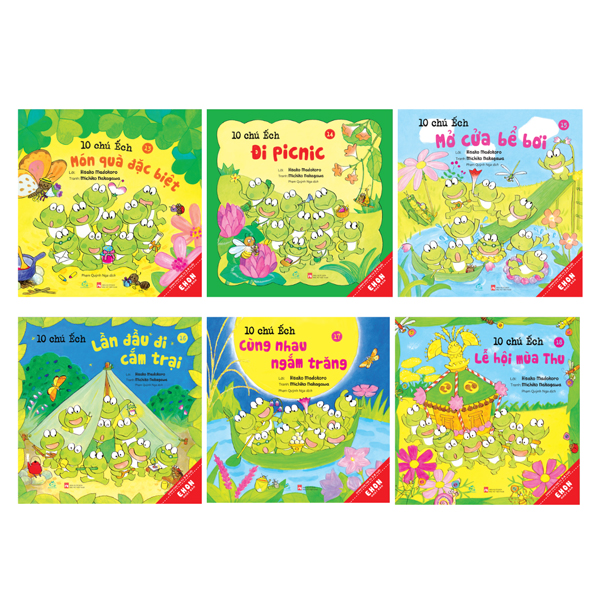 Bộ
						
										
										Bộ Sách Ehon Nhật Bản - 10 Chú Ếch - Phần 2 - Tập 7-12 (Bộ 6 Cuốn) - Ảnh 11