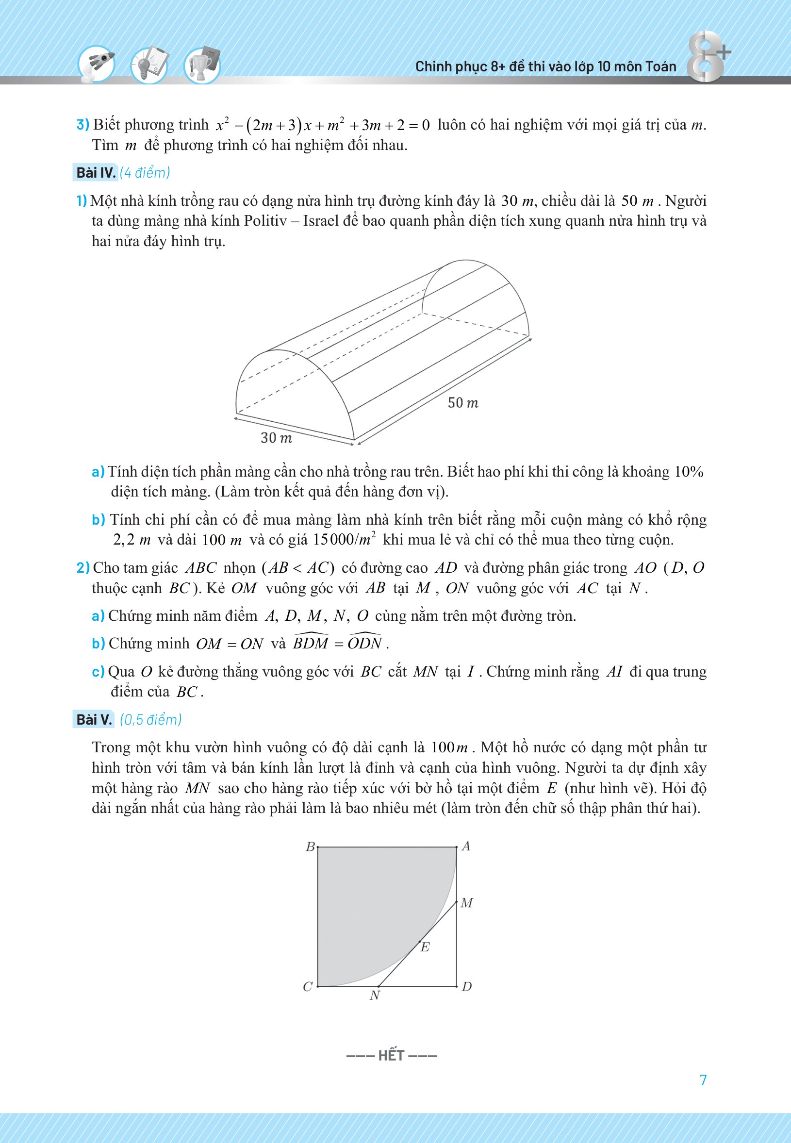 Bộ Chinh Phục 8+ Đề Thi Vào Lớp 10 - Môn Toán - Ảnh 14