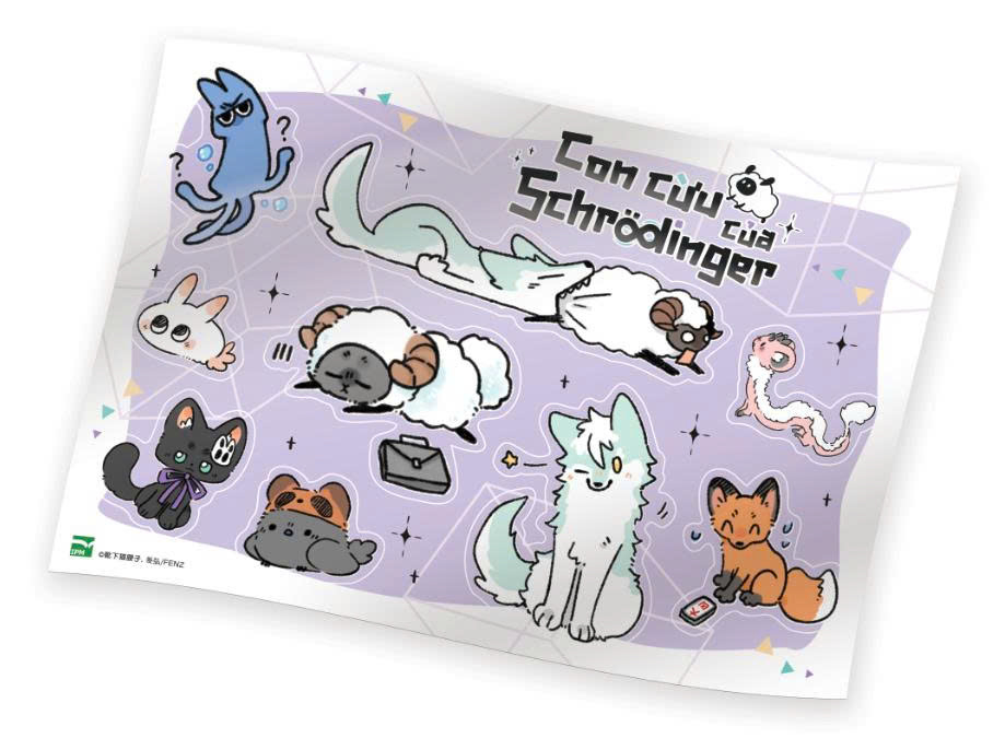 Bo
						
										
										Con Cuu Cua Schrodinger - Tap 1 - Ban Suu Tam - Tang Kem Bookmark Hai Mat + Moc Khoa Acrylic + Clear Card + Sticker - Ảnh 6