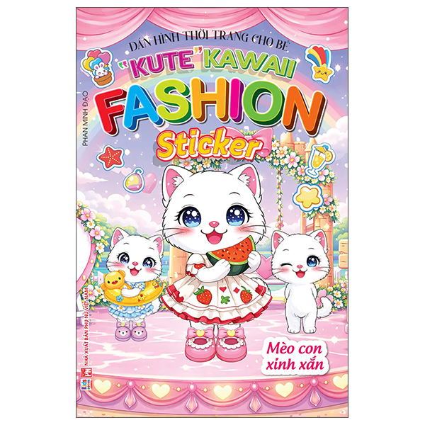 Bộ Dán Hình Thời Trang Cho Bé - "Kute" Kawaii Fashion Sticker - Gấu Con Tinh Nghịch - Ảnh 2