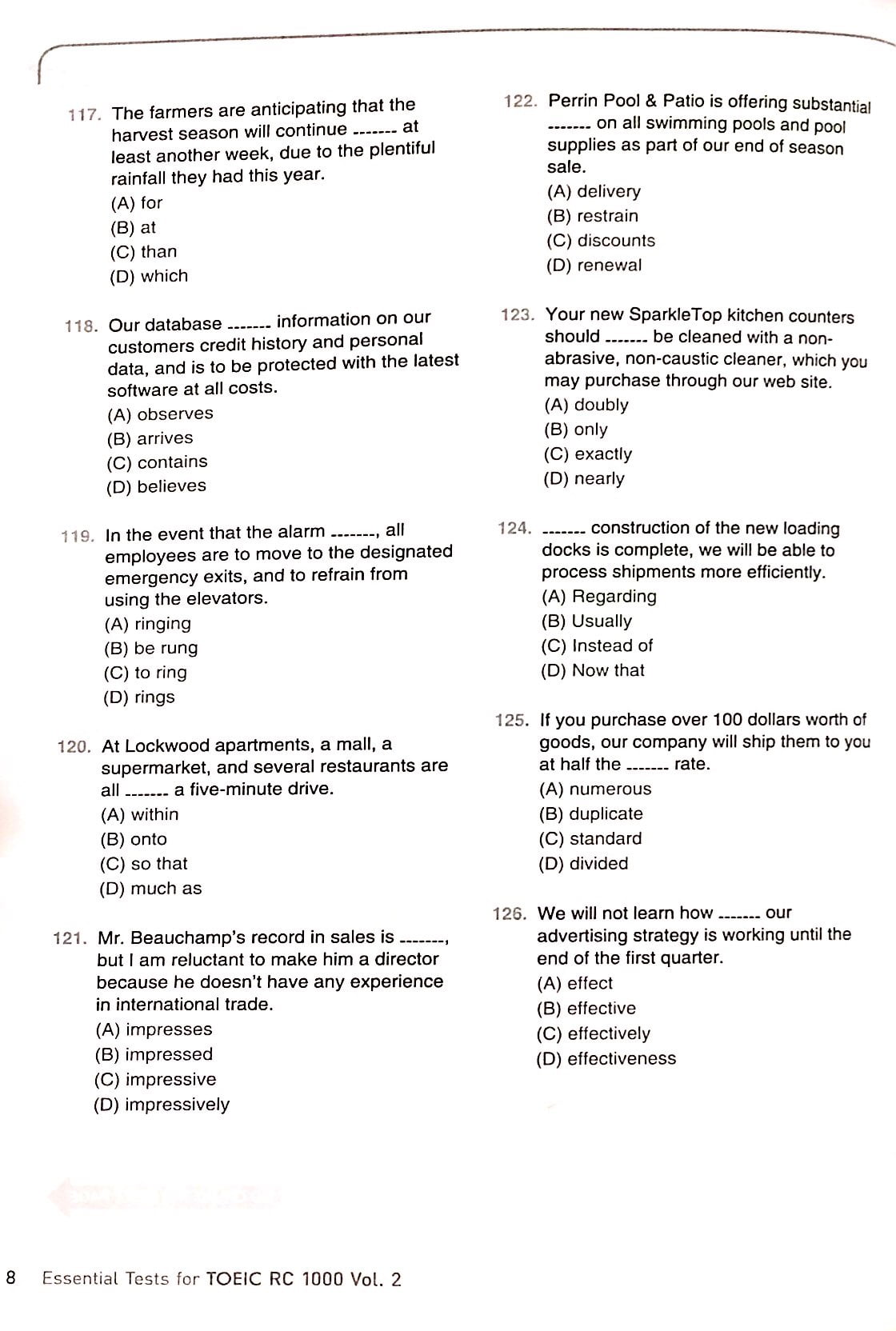 bộ essential test for toeic rc 1000 vol 2 (không cd) - Ảnh 4