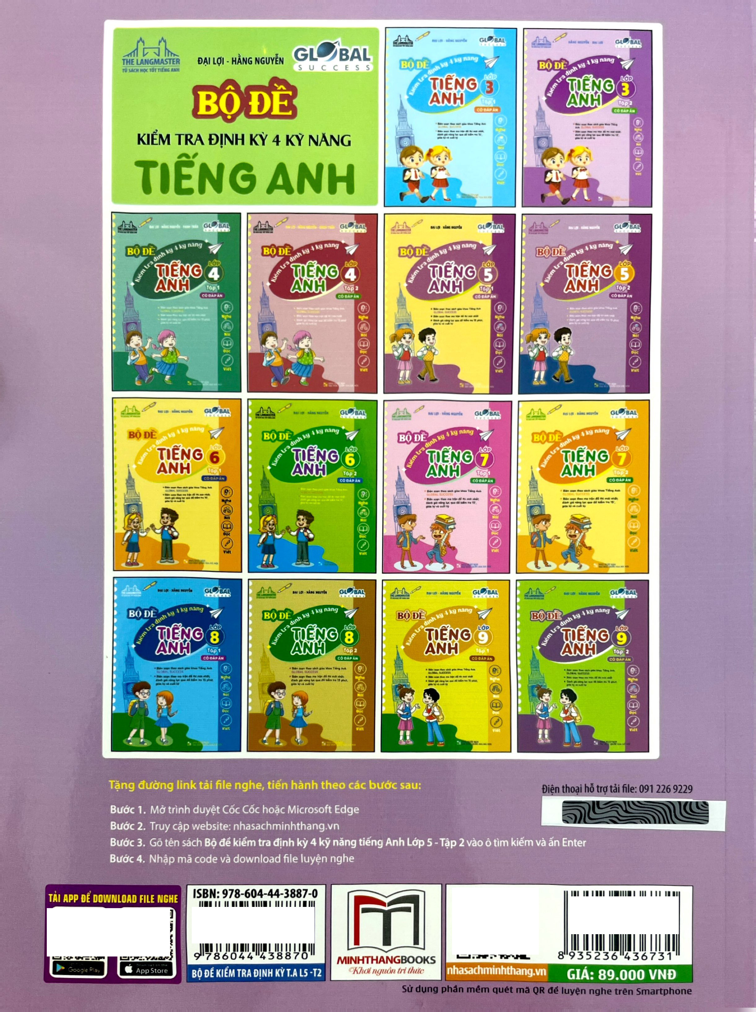 Bộ Global Success - Bộ Đề Kiểm Tra Định Kỳ 4 Kỹ Năng Tiếng Anh Lớp 5 - Tập 2 (Có Đáp Án) - Ảnh 8