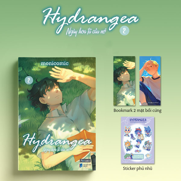 Bộ Hydrangea - Ngày Hoa Tú Cầu Nở - Tập 2 - Tặng Kèm Bookmark 2 Mặt Bồi Cứng + Sticker Phủ Nhũ