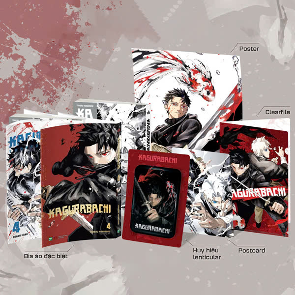 Bộ
						
										
										Kagurabachi - Tập 4 - Bản Sưu Tầm - Tặng Kèm Postcard + Bìa Sưu Tầm + Huy Hiệu Lenticular + Clearfile + Poster