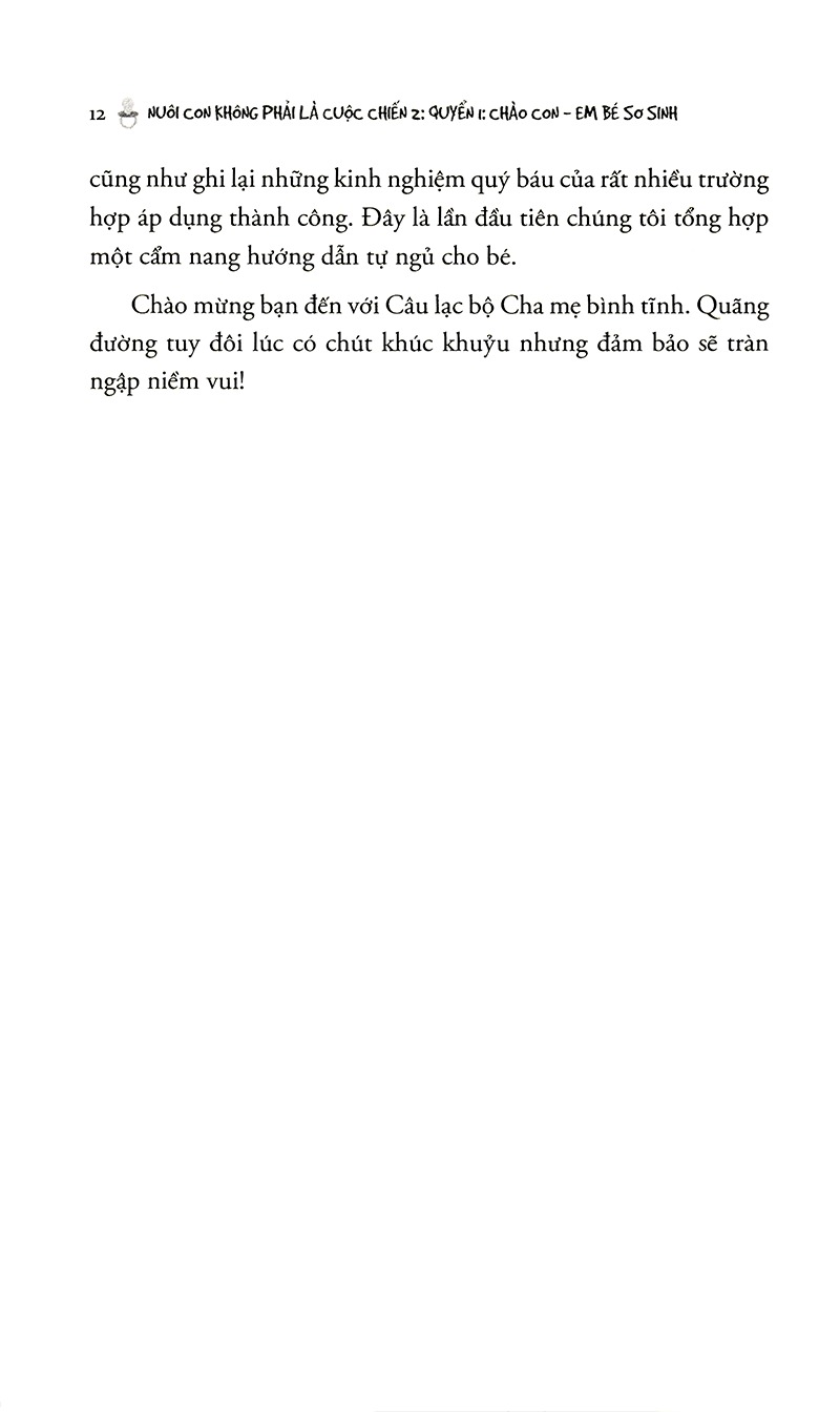Bộ Nuôi Con Không Phải Là Cuộc Chiến 2 - Quyển 1 - Chào Con - Em Bé Sơ Sinh (Tái Bản 2025) - Ảnh 10