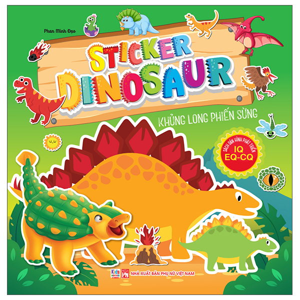 Bộ Sách Dán Hình Phát Triển IQ- EQ-CQ - Sticker Dinosaur - Thằn Lằn Bay - Ảnh 5