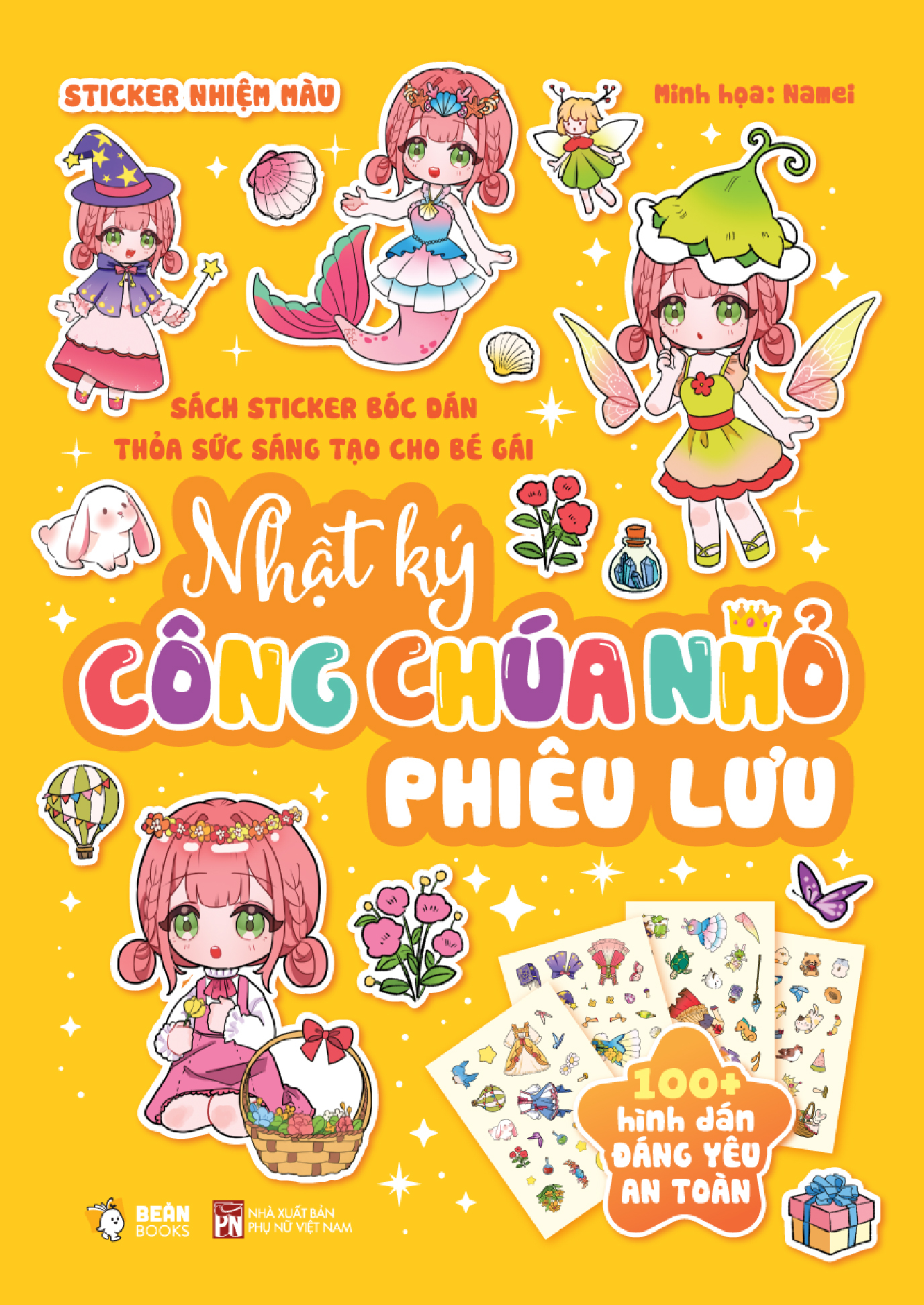Bộ Sách Sticker Bóc Dán Thỏa Sức Sáng Tạo Cho Bé Gái - Nhật Ký Công Chúa Nhỏ Phiêu Lưu - Ảnh 2