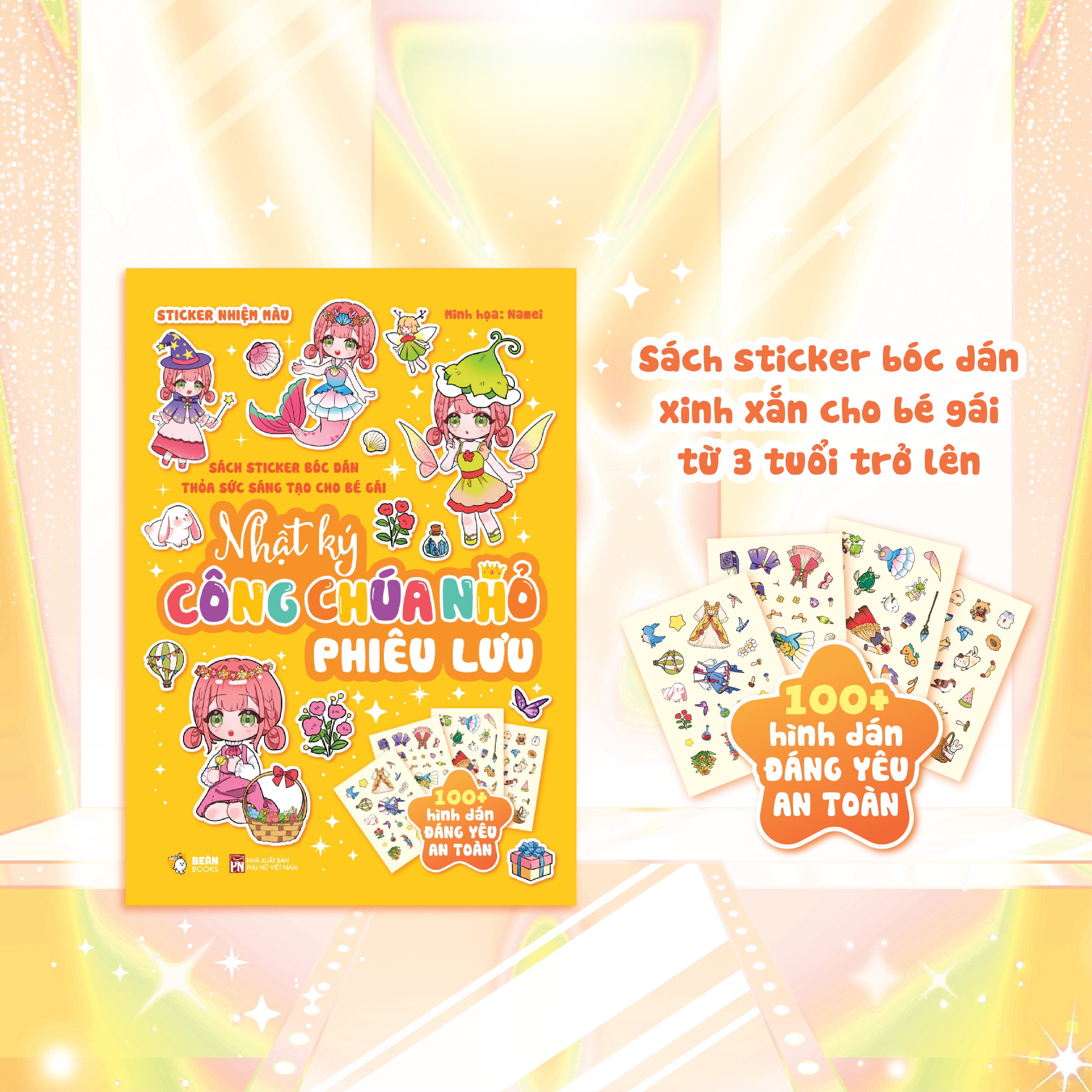 Bộ Sách Sticker Bóc Dán Thỏa Sức Sáng Tạo Cho Bé Gái - Nhật Ký Công Chúa Nhỏ Phiêu Lưu - Ảnh 3