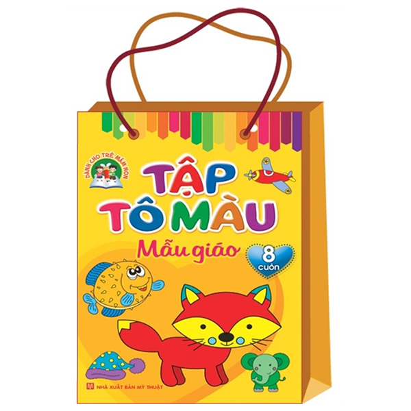 Bộ Sách Tập Tô Màu Mẫu Giáo (Bộ 8 Cuốn)