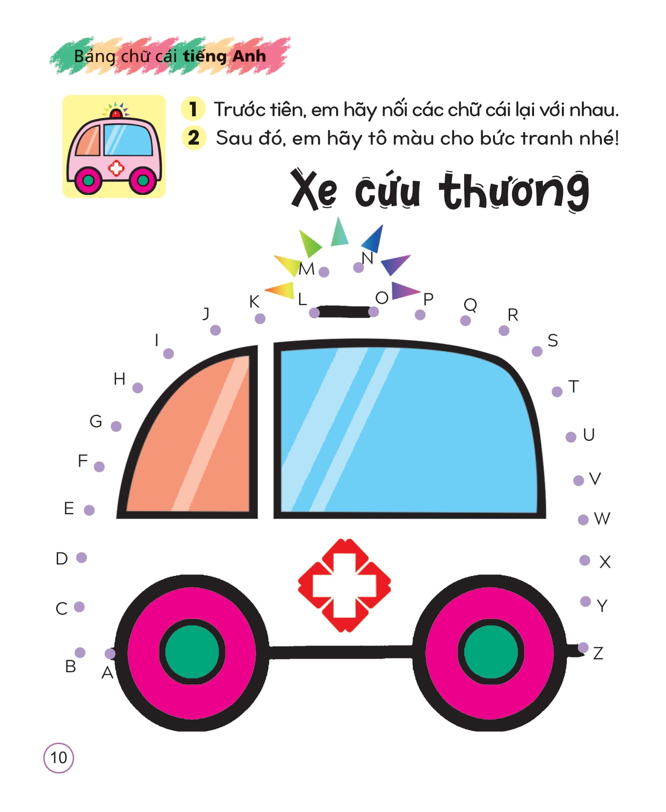 bộ sách tô màu sáng tạo giúp bé làm quen với chữ cái và con số (bộ 5 cuốn) - Ảnh 11