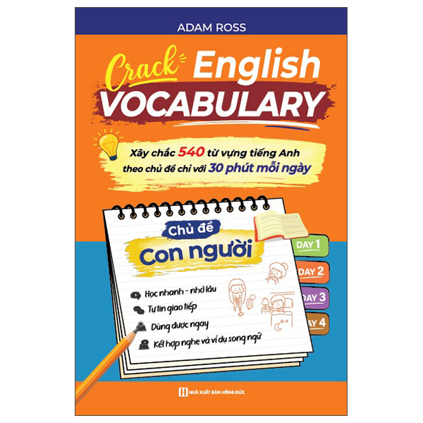 Bộ Sổ Tay Crack English Vocabulary - Xây Chắc 540 Từ Vựng Tiếng Anh Theo Chủ Đề Chỉ Với 30 Phút Mỗi Ngày - Chủ Đề Con Người - Ảnh 13