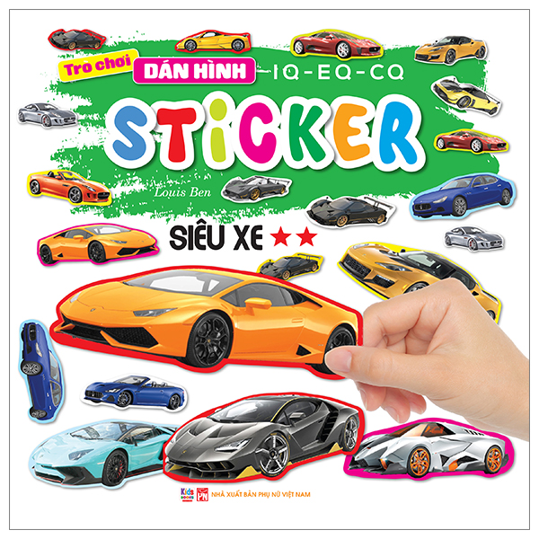 Bộ Trò Chơi Dán Hình IQ-EQ-CQ - Sticker - Siêu Xe - Tập 2