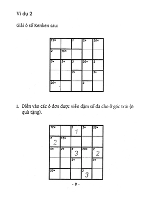 bộ trò chơi ô chữ số thông minh kenken - dành cho người bắt đầu (tập 5) - Ảnh 9