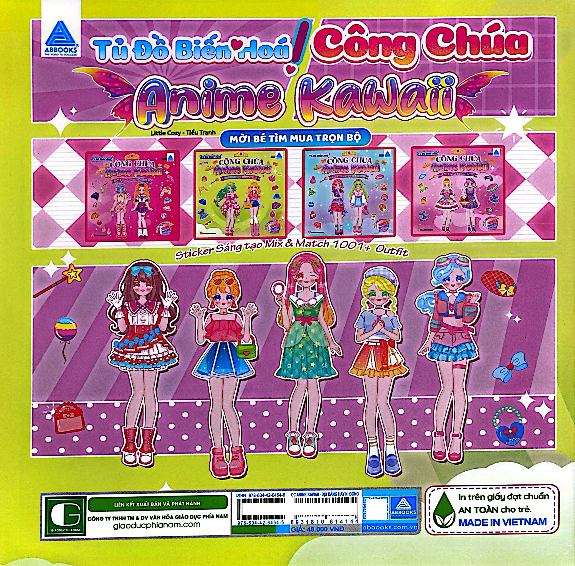 Bộ Tủ Đồ Biến Hoá Công Chúa Anime Kawaii - Dịu Dàng Hay Năng Động - Ảnh 6