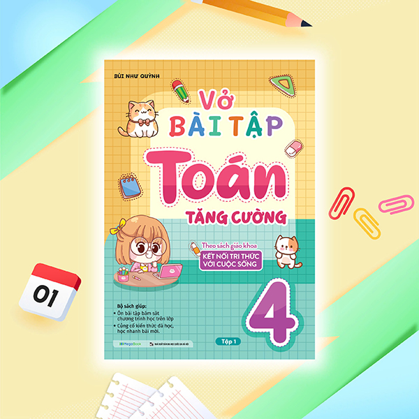 Bộ Vở Bài Tập Toán Tăng Cường Lớp 4 - Tập 1 (Theo Sách Giáo Khoa Kết Nối Tri Thức Với Cuộc Sống)