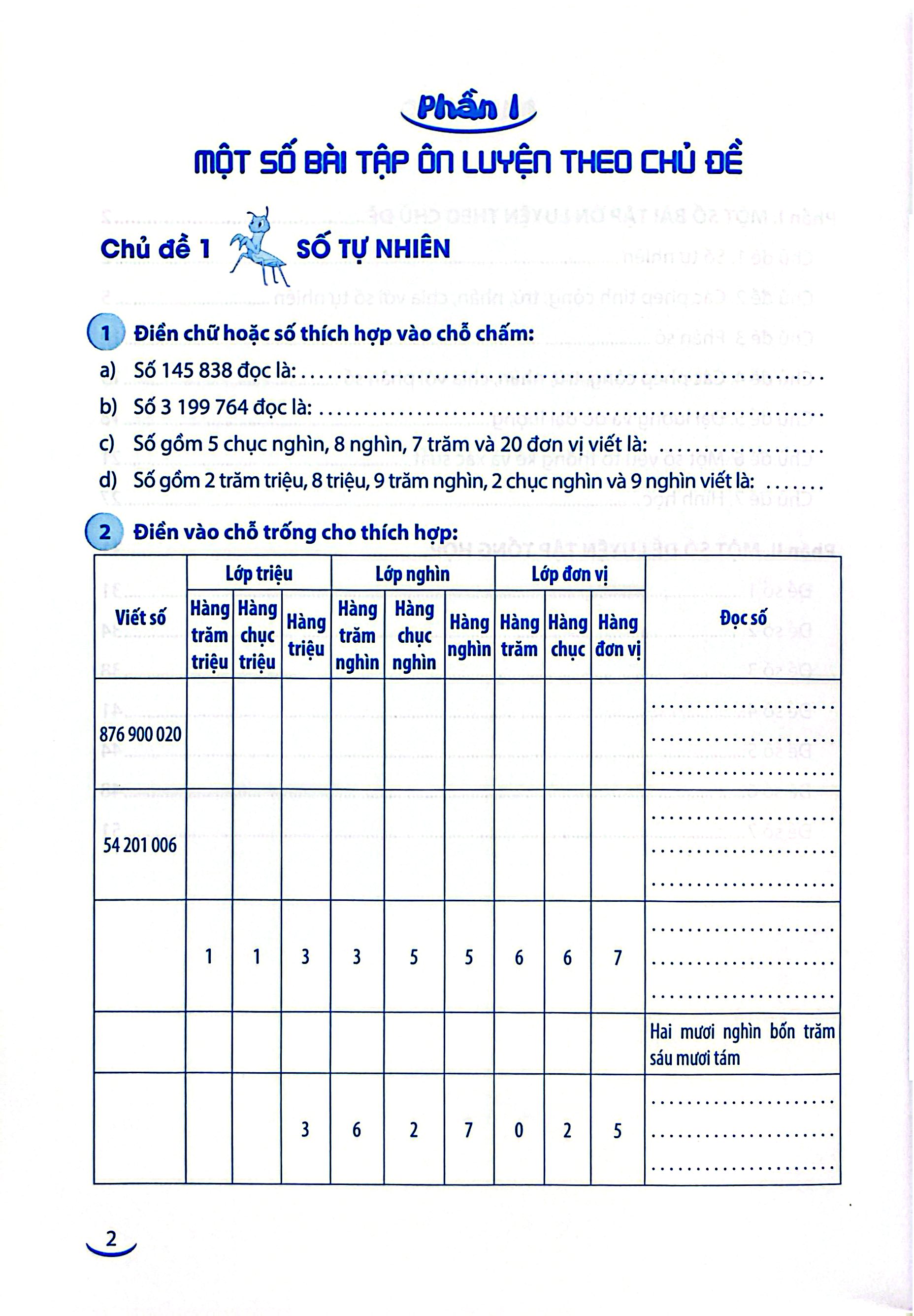 Bộ Vở Ôn Tập Hè Môn Toán - Lớp 4 - Ảnh 4
