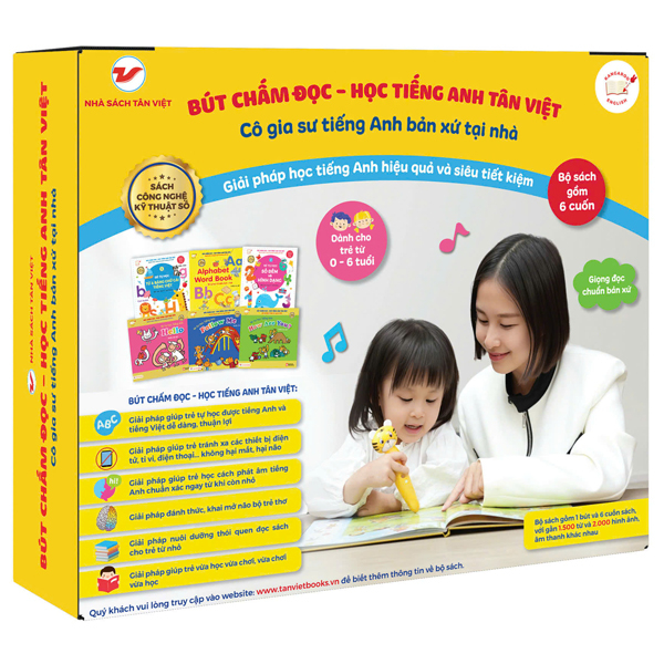 Bút Chấm Đọc-Học Tiếng Anh Tân Việt - Cô Gia Sư Tiếng Anh Bản Xứ Tại Nhà - Phiên Bản Ngỗng Mẹ (Dành Cho Trẻ Từ 0 Đến 6 Tuổi) - Tặng Kèm Sách Tỏa Sáng Trong Đêm - Chúc Ngủ Ngon Ông Già Noel - Ảnh 18