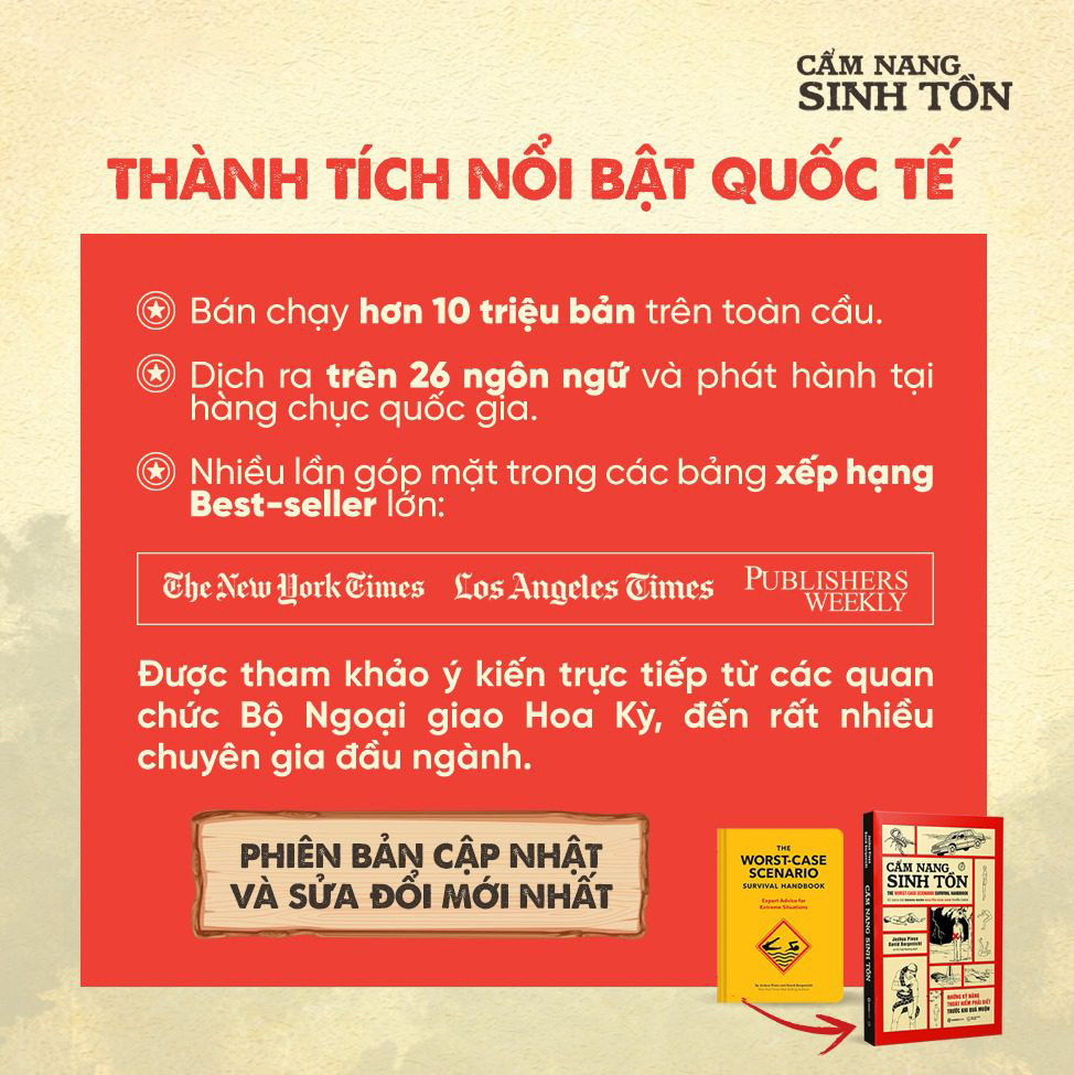 Cẩm Nang Sinh Tồn - The Worst-Case Scenario Survival Handbook - Những Kỹ Năng Thoát Hiểm Cần Phải Biết Trước Khi Quá Muộn - Ảnh 4