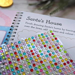 christmas gem sticker activity book - santa - Ảnh 9