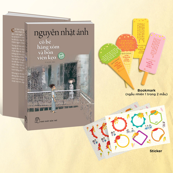 Cô Bé Hàng Xóm Và Bốn Viên Kẹo - Tặng Kèm Random 1 Trong 4 Mẫu Bookmark + Sticker