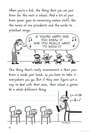 combo sách diary of a wimpy kid 18: no brainer + nhật ký chú bé nhút nhát - tập 18: out trình (bộ 2 cuốn) - Ảnh 6