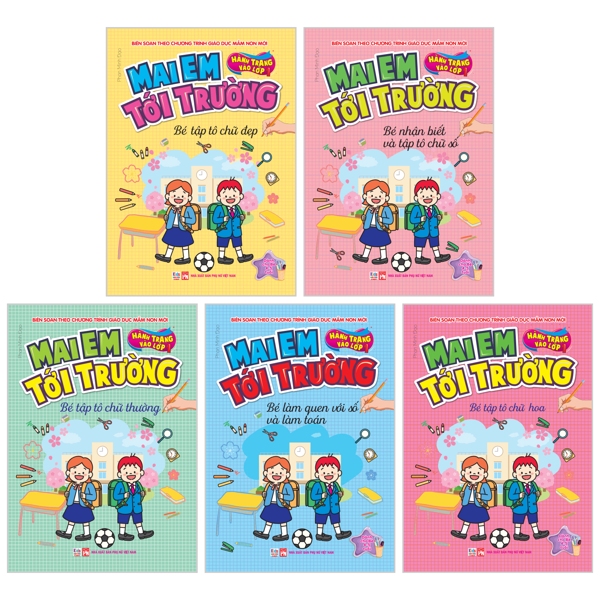 Combo Sách Hành Trang Vào Lớp 1 - Mai Em Tới Trường (Bộ 5 Cuốn)