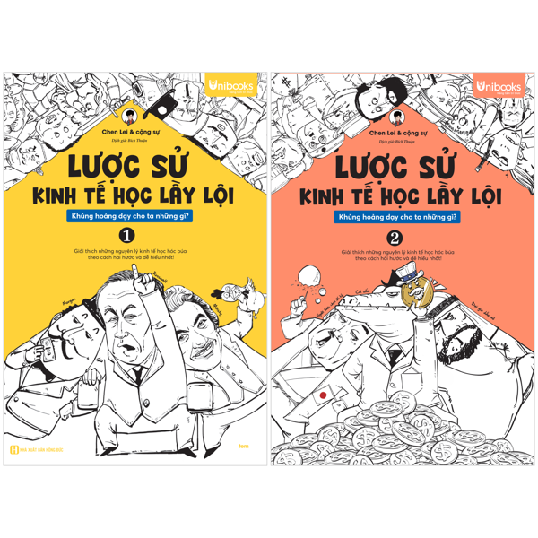 Combo Sách Lược Sử Kinh Tế Học Lầy Lội - Khủng Hoảng Dạy Cho Ta Những Gì? - Tập 1 + Tập 2 (Bộ 2 Tập)
