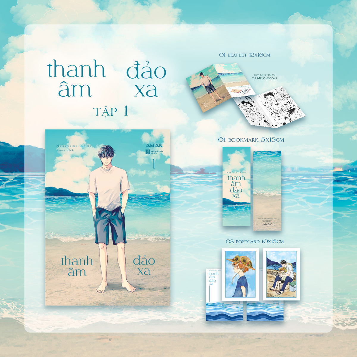 Combo Sách Thanh Âm Đảo Xa - Tập 1 + Tập 2 (Bộ 2 Tập) - Tặng Kèm 2 Bookmark Hai Mặt + 4 Postcard Hai Mặt + 1 Leaflet + 1 Bonus Page - Ảnh 3