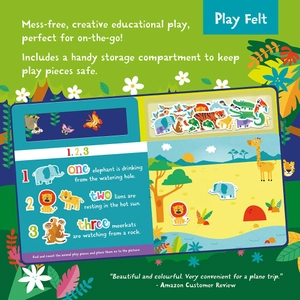 counting wild animals (play felt educational) - Ảnh 5